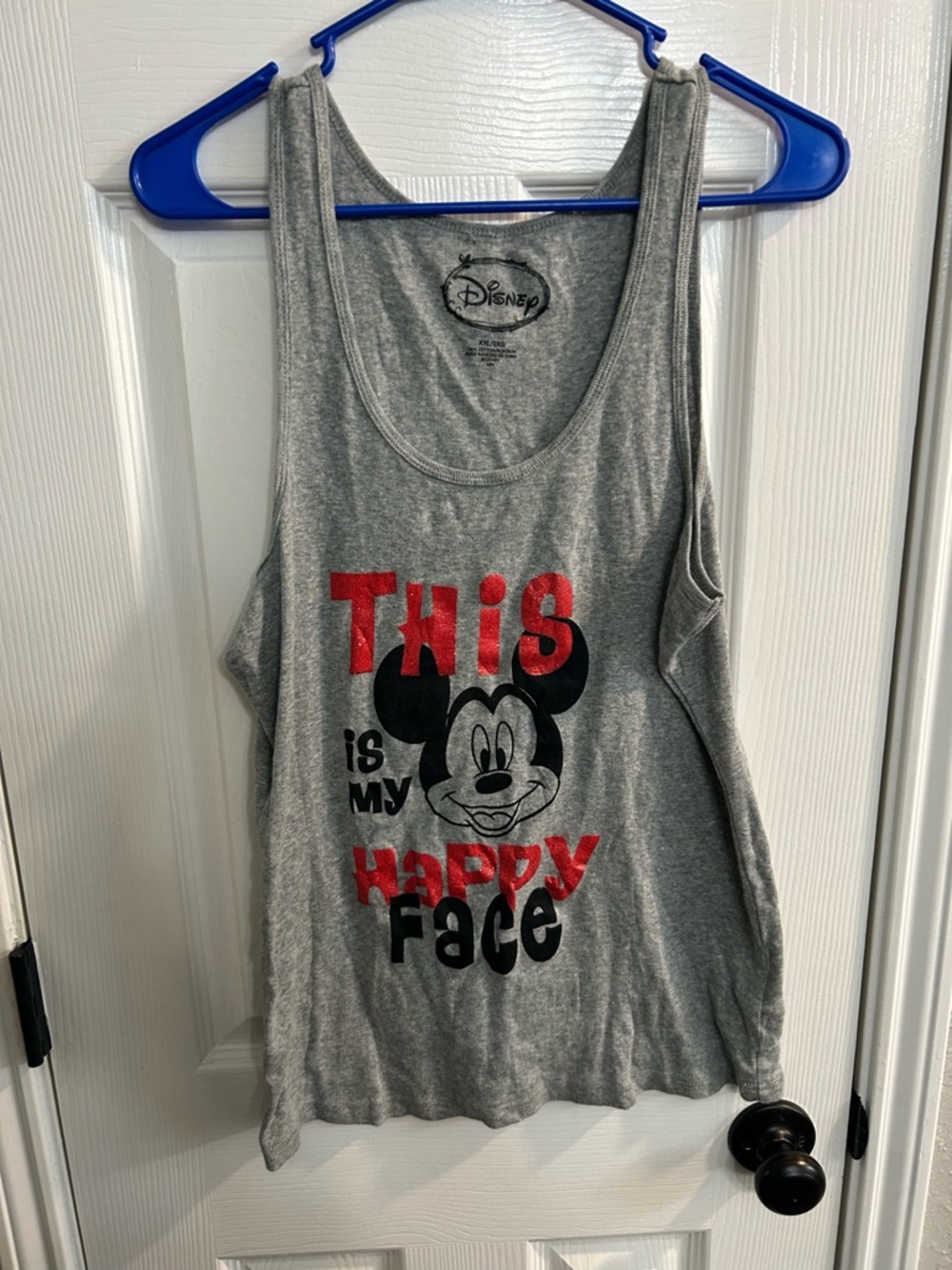 Disney Mickey Mouse This Is My Happy Face Tank Top  xxl Womens